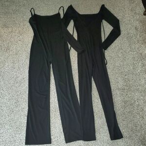 Elegant Black Full Bodysuit Jumpsuits